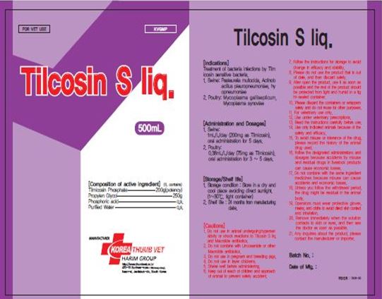 Tilcosin S liq. Made in Korea